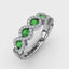 Fana Hold Me Close Emerald ad Diamond Twist Ring