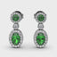 FANA Emerald and Diamond Dangle Earrings ER1624E