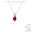 2.06CT RUBY SOLITAIRE PENDANT