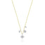 14k Gold Starburst Diamond Charm Necklace