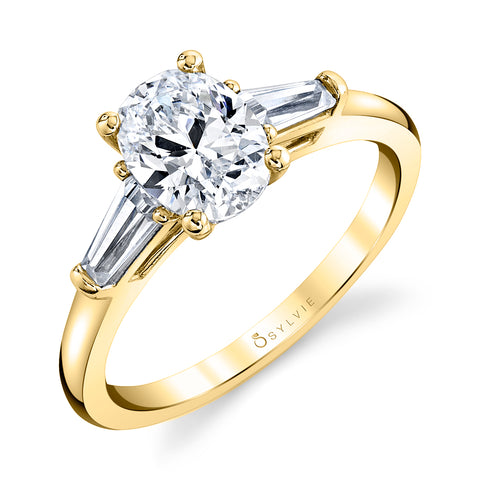 Three Stone Oval Engagement Ring S3012 - OV - Chalmers Jewelers