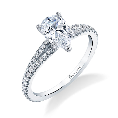 Pear Shaped Engagement Ring S1700 - PS - Chalmers Jewelers