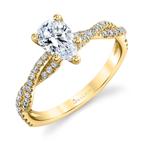 Pear Shaped Engagement Ring S1523-PS - Chalmers Jewelers