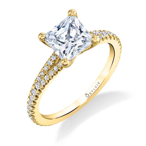 Princess Cut Engagement Ring S1700 - PR - Chalmers Jewelers