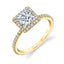 Princess Cut Halo Engagement Ring S1793 - PR - Chalmers Jewelers