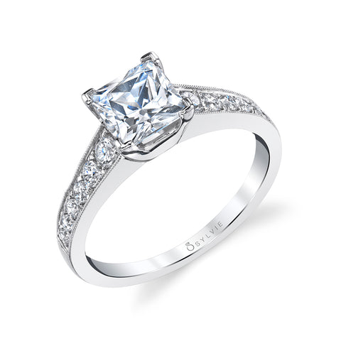 Princess Cut Solitaire Engagement Ring SY708-PR - Chalmers Jewelers
