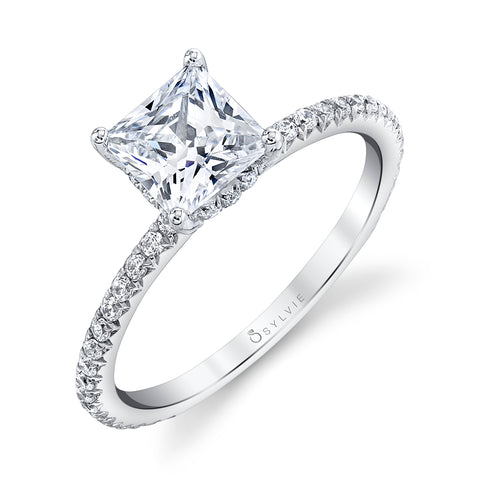 Princess Cut Engagement Ring S2093 - PR - Chalmers Jewelers