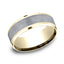Benchmark 14k Yellow Gold and Tantalum 8mm Band CF448070GTA14KY10