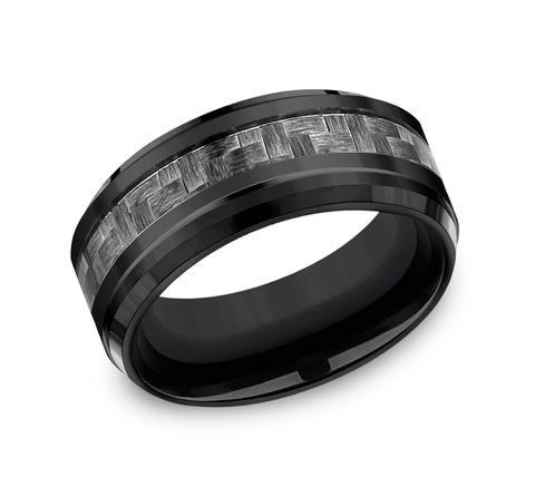 Benchmark Black Titanium and Carbon Fiber 9mm Band CF69488CFBKT10