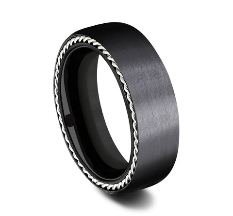 Benchmark Black Titanium 7.5mm Band CF775400BKT10