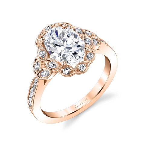 Sylvie Oval Engagement Ring S1876 - Chalmers Jewelers